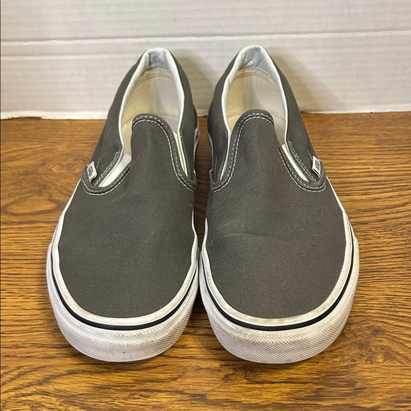 Vans Men's Charcoal Slip-On Loafers - Picture 1 of 5